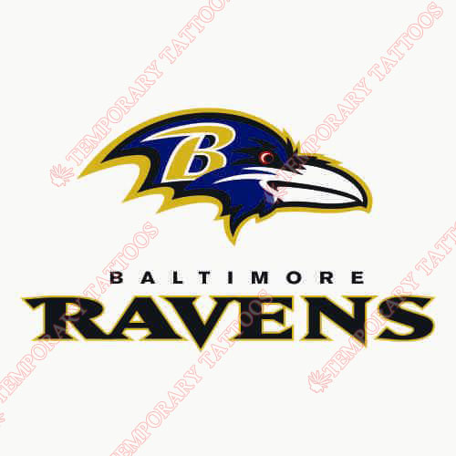 Baltimore Ravens Customize Temporary Tattoos Stickers NO.423